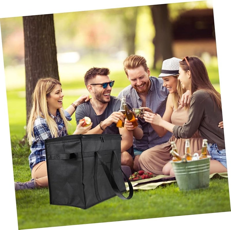 Large Insulated Cooler Bag For Food Storage Picnics Lunches High Thermal Grocery Shopping - Image 2